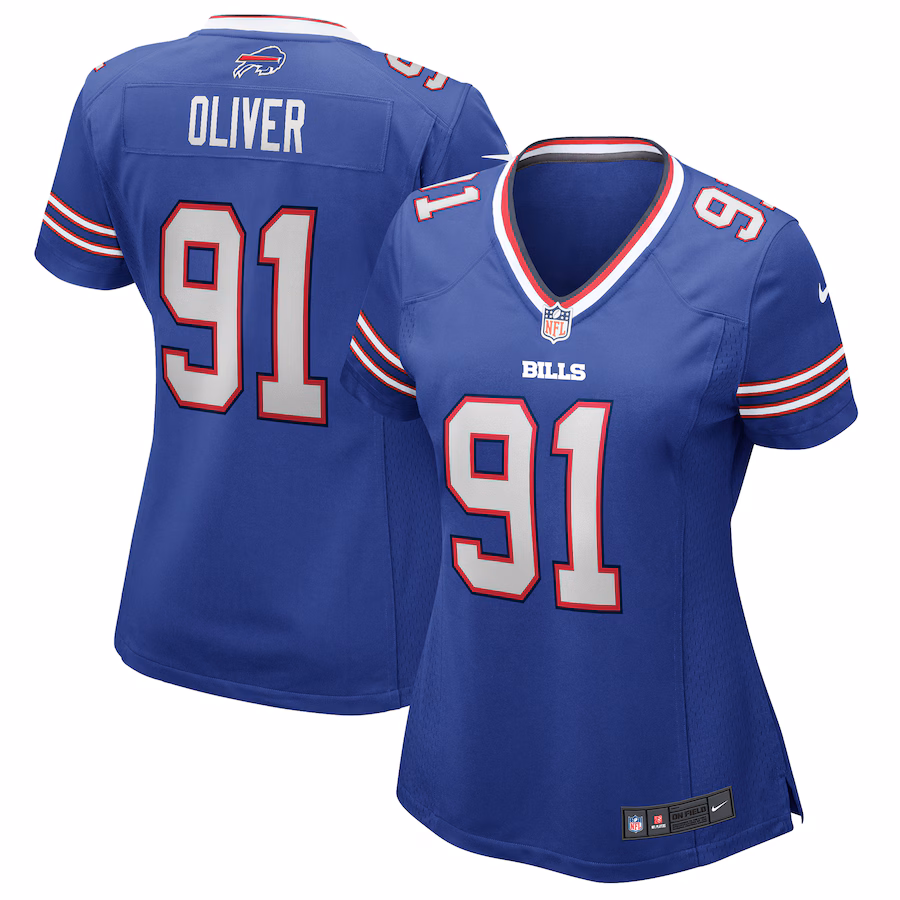Women's Nike Ed Oliver Royal Buffalo Bills Game Jersey - ujerseystore