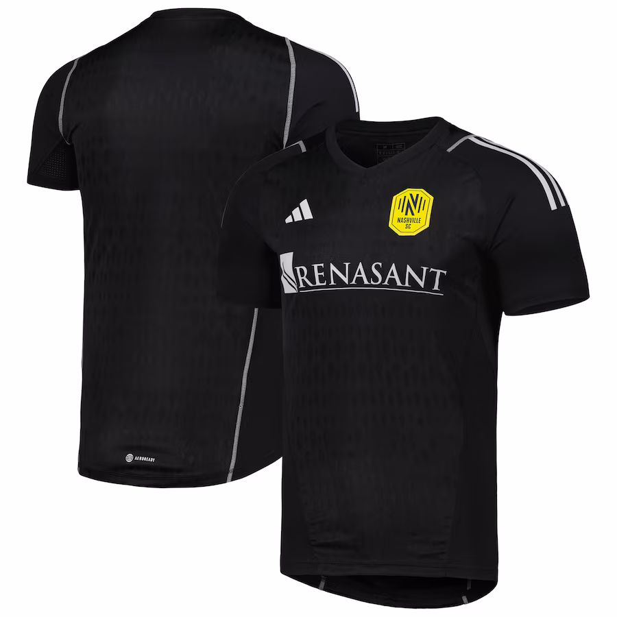 Men's Nashville SC adidas Black 2023 Replica Goalkeeper Jersey - ujerseystore