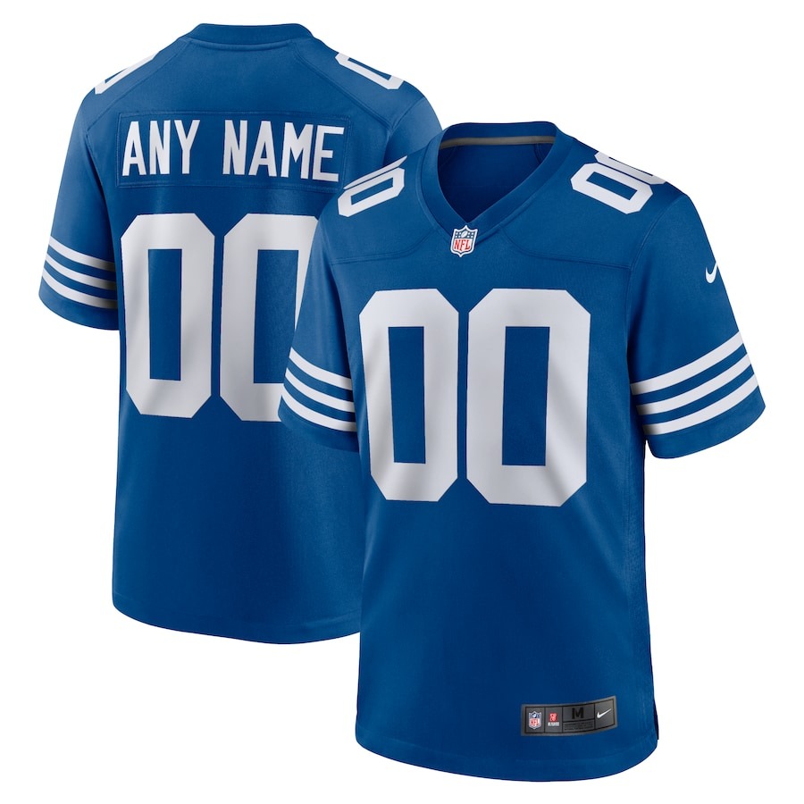 Men's Indianapolis Colts Nike Royal Alternate Custom Jersey - ujerseystore