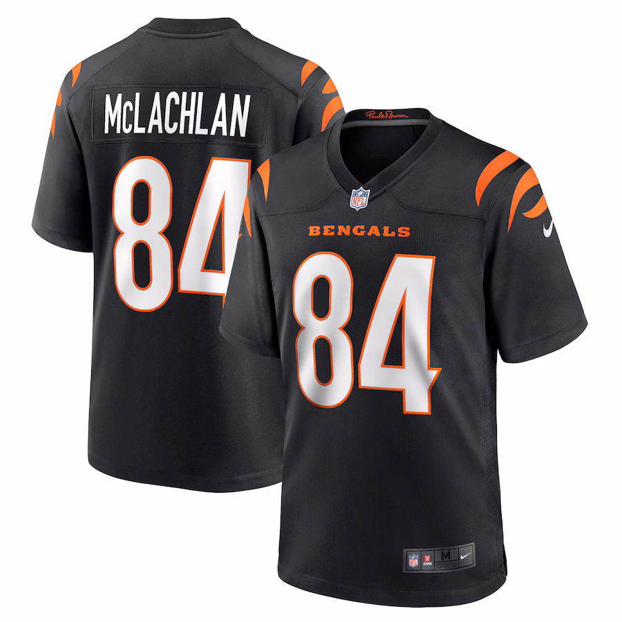 Men's Cincinnati Bengals Tanner McLachlan Nike Black Game Jersey - ujerseystore