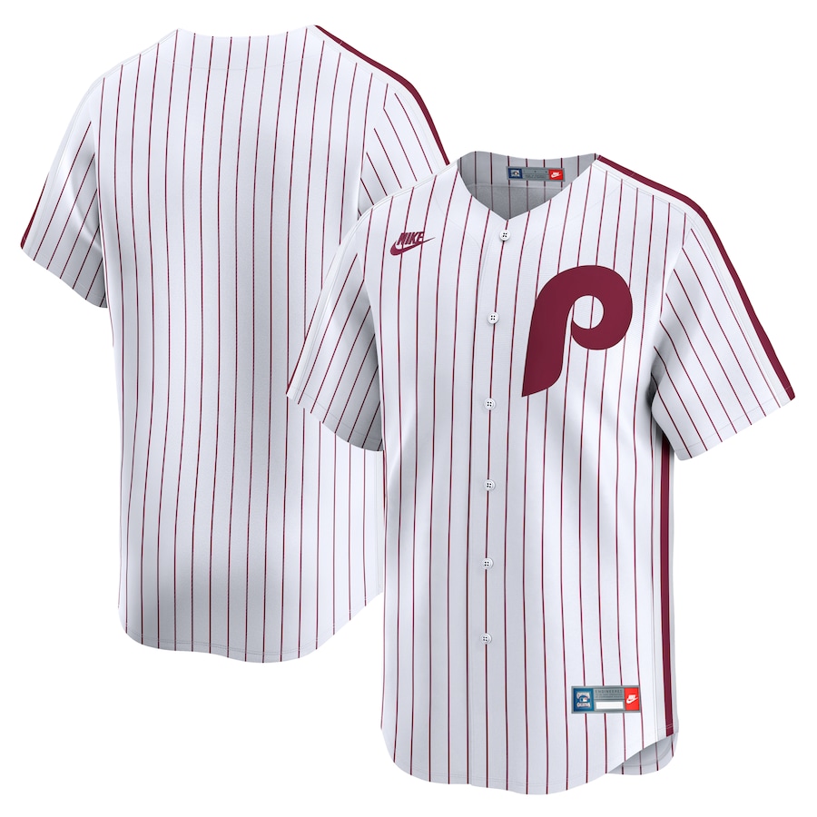Men's Philadelphia Phillies Nike White Throwback Cooperstown Collection Limited Jersey - ujerseystore