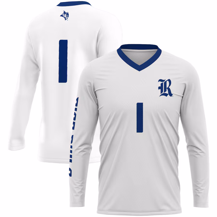 Unisex GameDay Greats #1 White Rice Owls  Lightweight Volleyball Jersey - ujerseystore