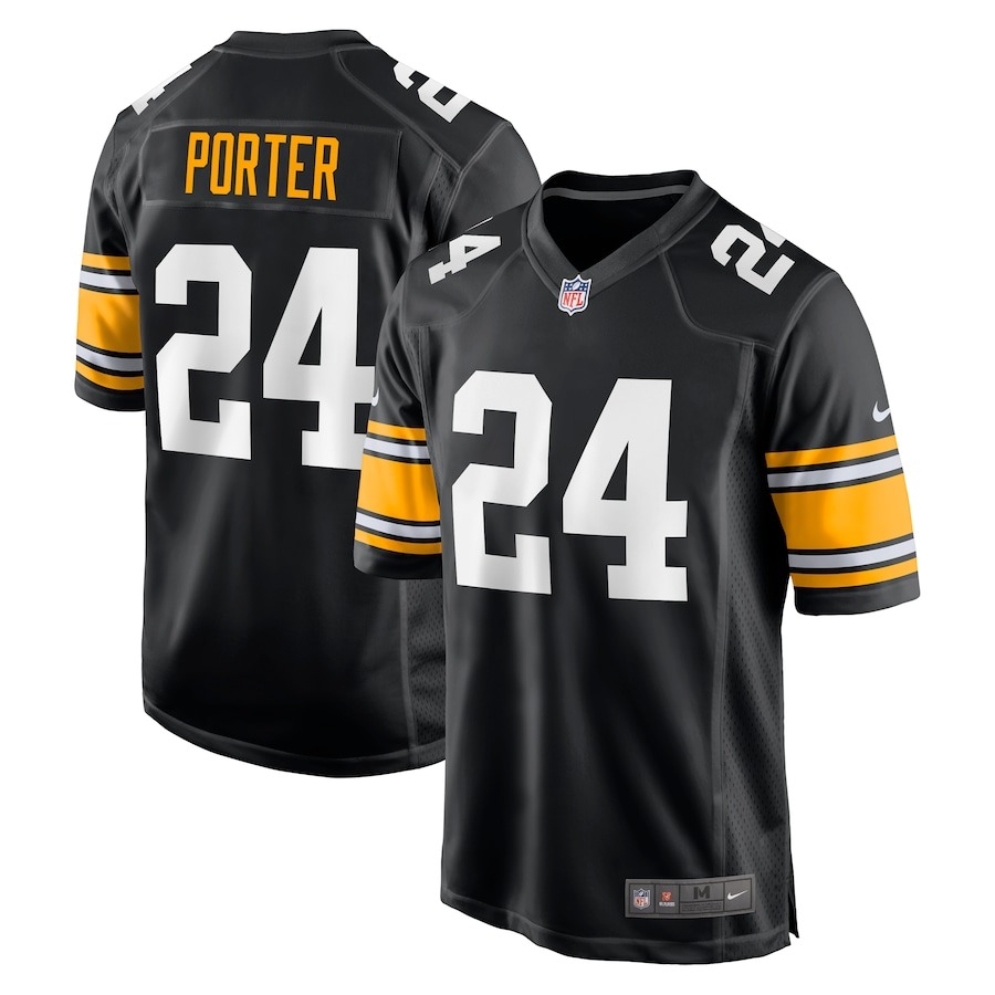 Men's Pittsburgh Steelers Joey Porter Jr. Nike Black Alternate Game Jersey - ujerseystore