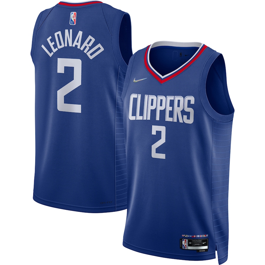 Men's LA Clippers Kawhi Leonard Nike Royal 2021/22 Diamond Swingman Jersey - Icon Edition - ujerseystore