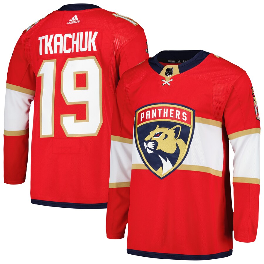 Men's Florida Panthers Matthew Tkachuk adidas Red Home Primegreen Authentic Pro Player Jersey - ujerseystore