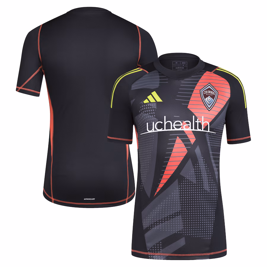 Men's Colorado Rapids adidas Black 2024 Goalkeeper Jersey - ujerseystore