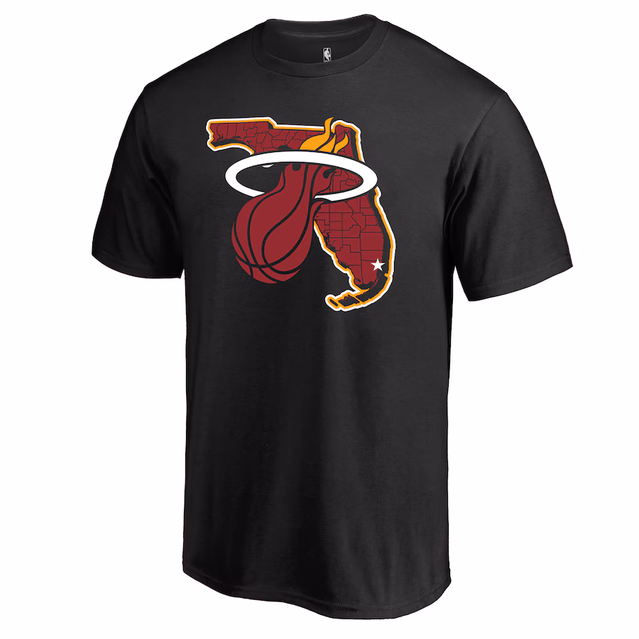 Men's Miami Heat Black Sunshine State Hometown Collection T-Shirt - ujerseystore