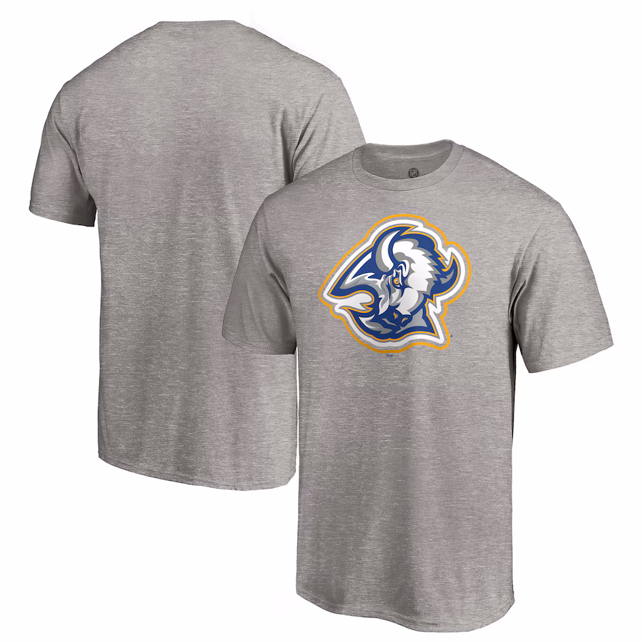 Men's Buffalo Sabres Heather Gray Special Edition Secondary Logo T-Shirt - ujerseystore