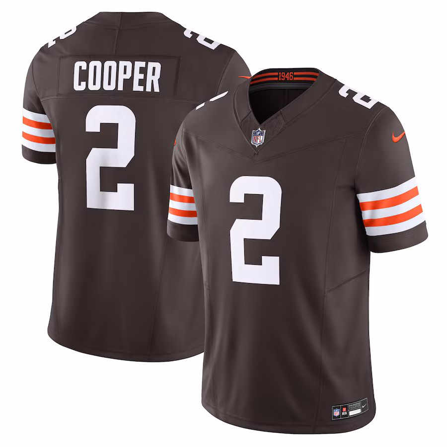 Men's Cleveland Browns Amari Cooper Nike Brown Vapor F.U.S.E. Limited Jersey - ujerseystore