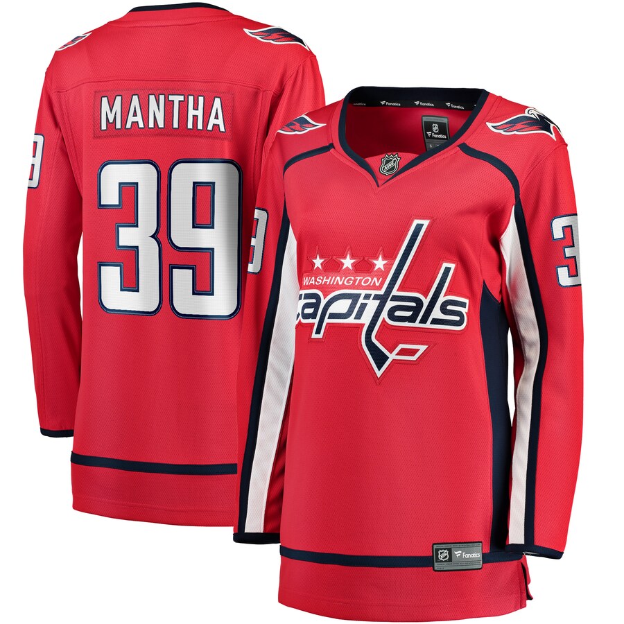 Women's Washington Capitals Anthony Mantha Fanatics Branded Red 2017/18 Home Breakaway Replica Jersey - ujerseystore