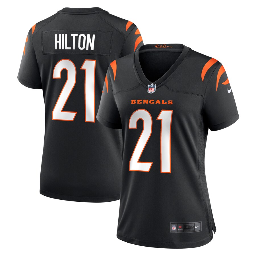 Women's Cincinnati Bengals Mike Hilton Nike Black Game Player Jersey - ujerseystore