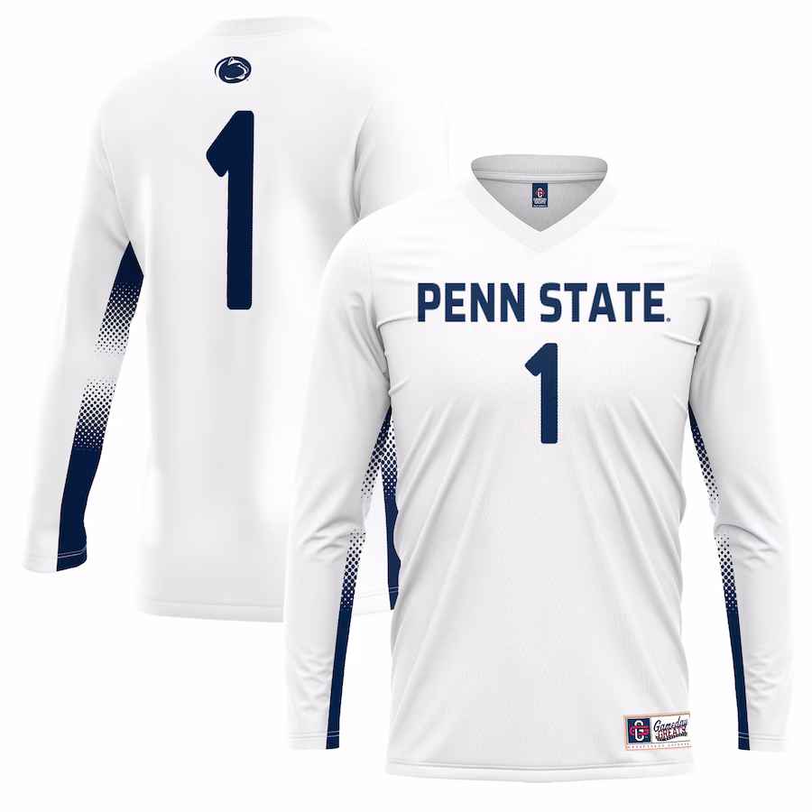 #1 Penn State Nittany Lions GameDay Greats Unisex Lightweight Volleyball Jersey - White - ujerseystore