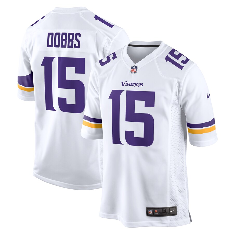 Men's Minnesota Vikings Joshua Dobbs Nike White Game Jersey - ujerseystore