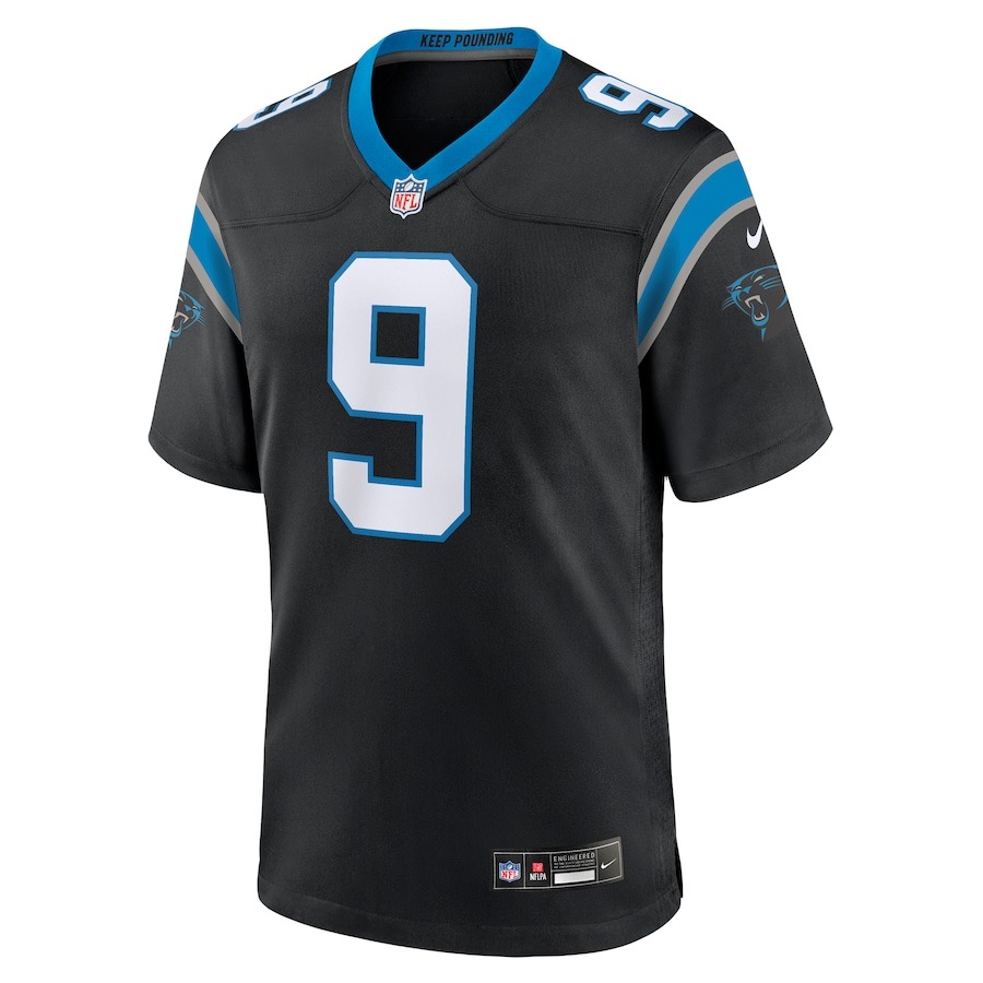 Men's Carolina Panthers Bryce Young Nike Black Team Game Jersey - ujerseystore