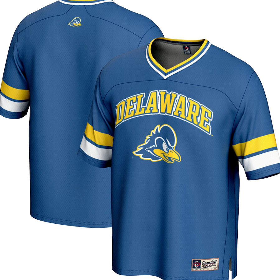 Youth  GameDay Greats Royal Delaware Fightin' Blue Hens Spirit Football Jersey - ujerseystore