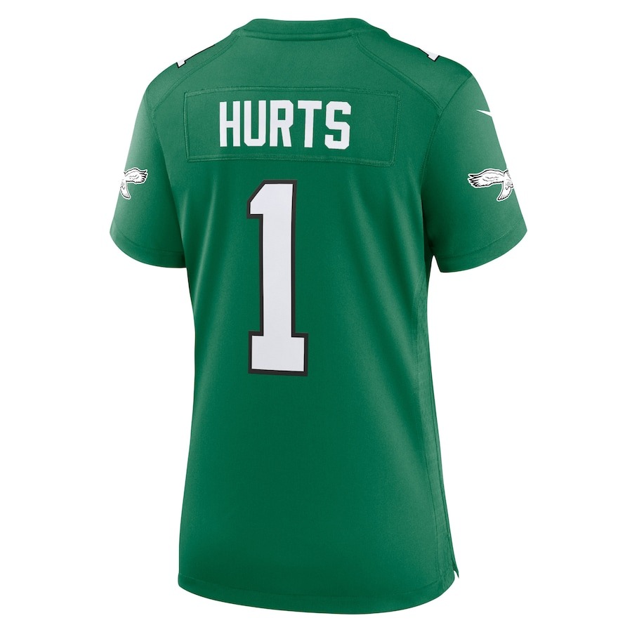 Women's Philadelphia Eagles Jalen Hurts Nike Kelly Green Game Player Jersey - ujerseystore