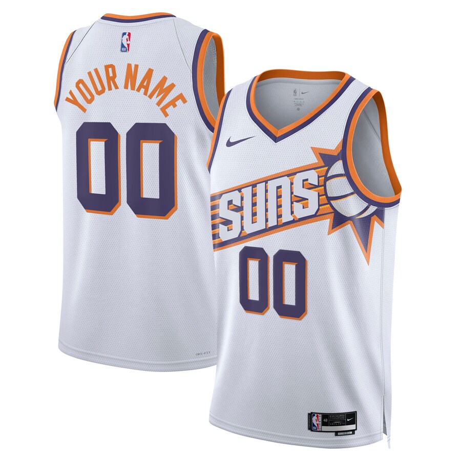 Unisex Phoenix Suns  Nike White Swingman Custom Jersey - Association Edition - ujerseystore