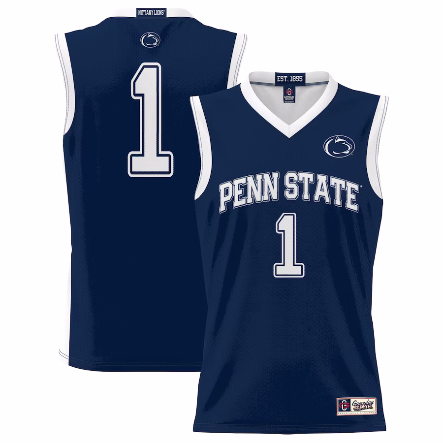 #1  Penn State Nittany Lions GameDay Greats  Lightweight Basketball Jersey - Navy - ujerseystore
