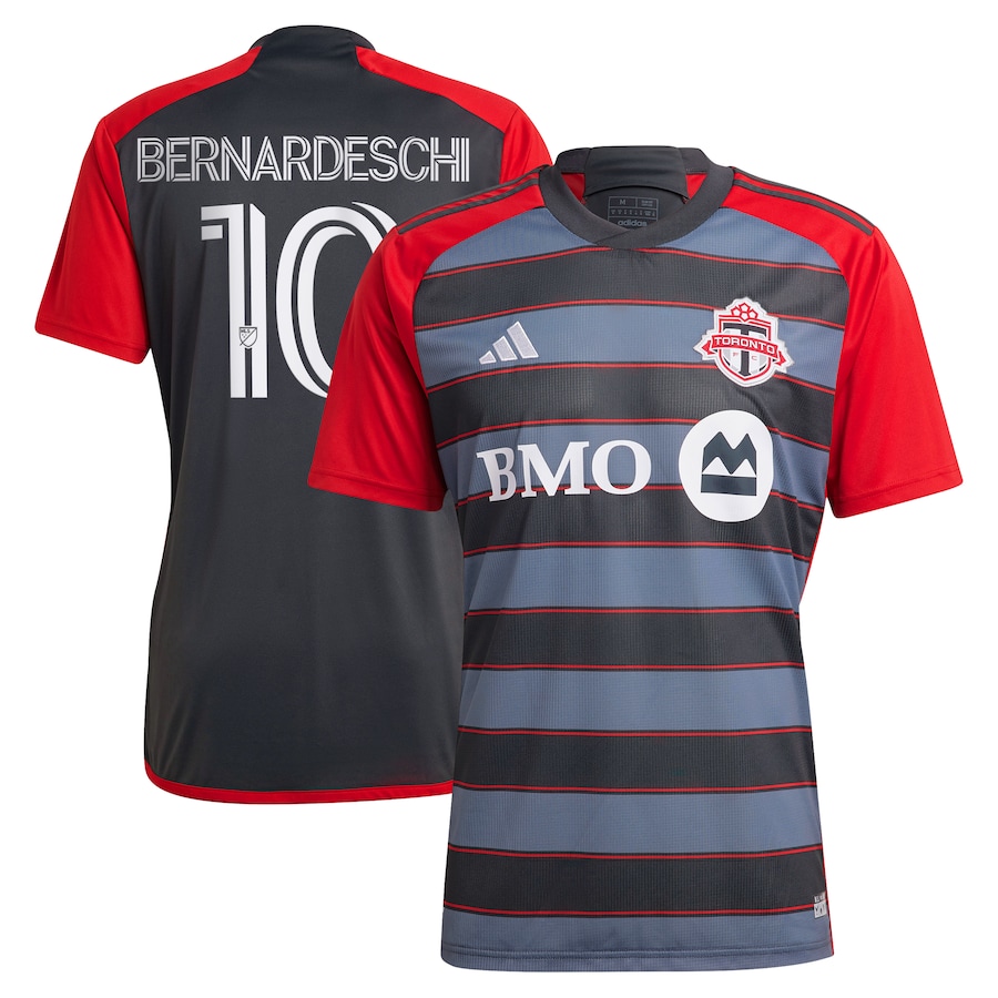 Men's Toronto FC Federico Bernardeschi adidas Gray 2023 Club Kit Replica Player Jersey - ujerseystore