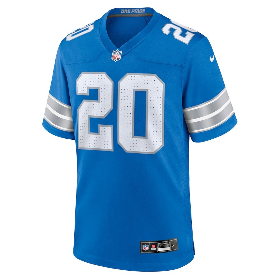 Men's Detroit Lions Barry Sanders Nike Blue Retired Player Game Jersey - ujerseystore