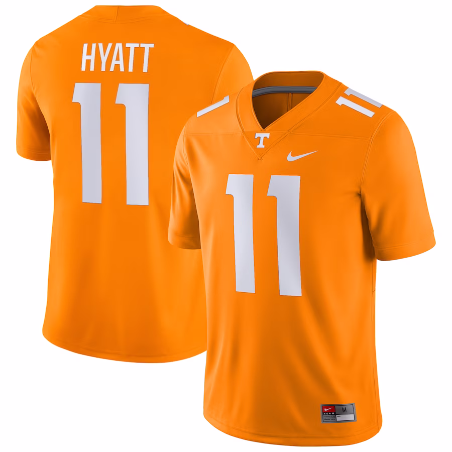 Jalin Hyatt Tennessee Volunteers Nike Player Game Jersey - Tennessee Orange - ujerseystore