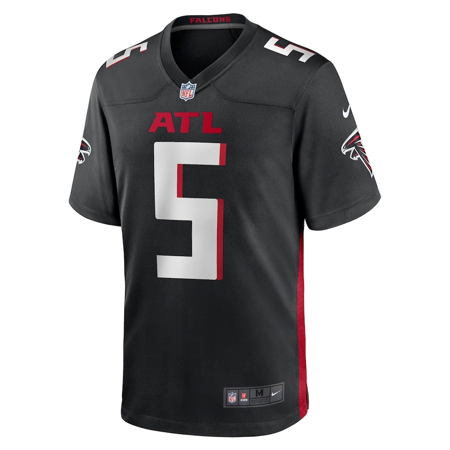 Men's Atlanta Falcons Drake London Nike Black Player Game Jersey - ujerseystore