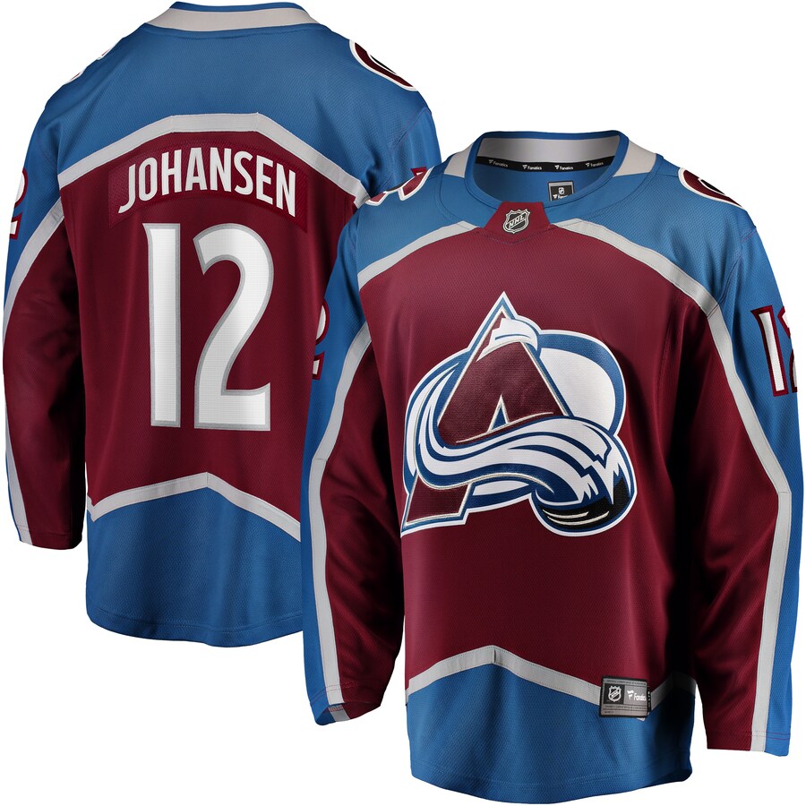 Men's Colorado Avalanche Ryan Johansen Fanatics Branded Maroon Home Breakaway Jersey - ujerseystore