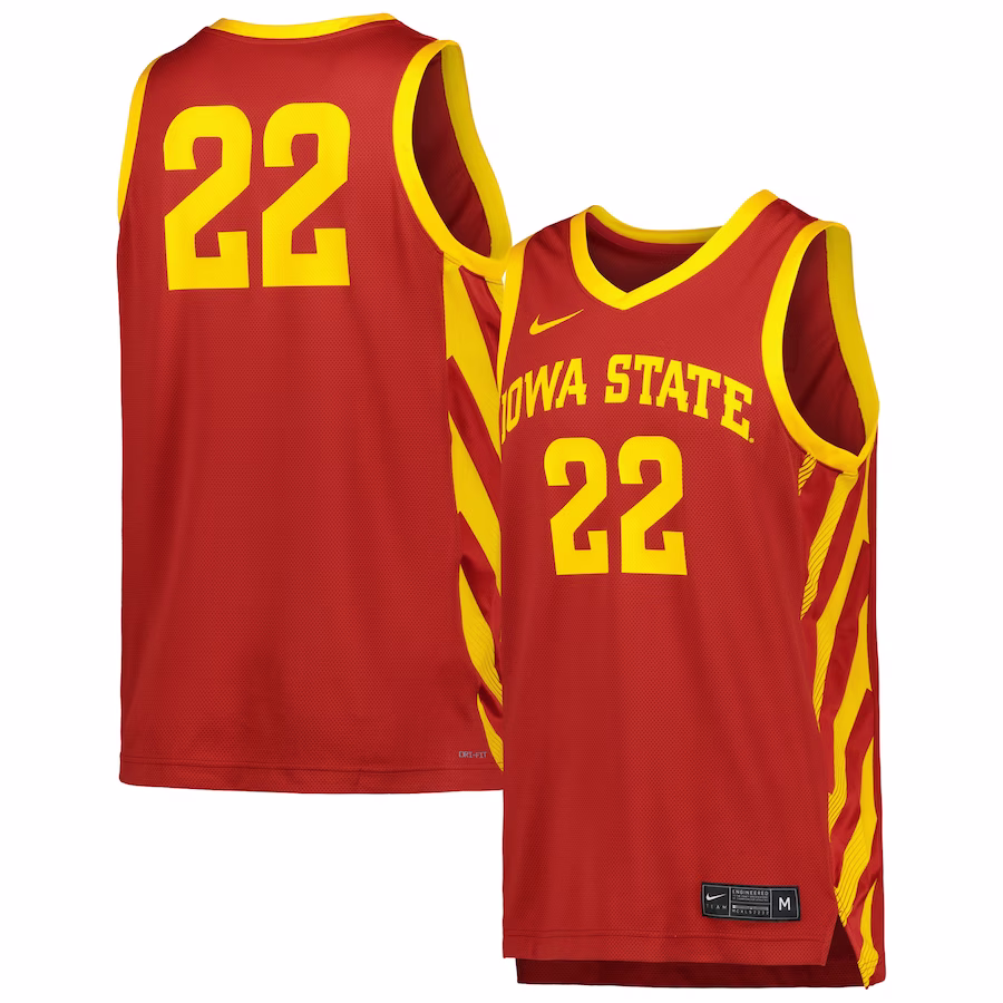 Iowa State Cyclones Nike Replica Basketball Jersey - Cardinal - ujerseystore