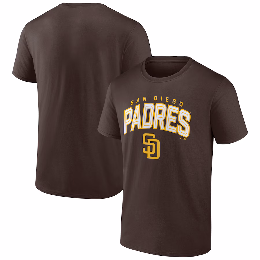 Men's San Diego Padres Brown Master the Game T-Shirt - ujerseystore
