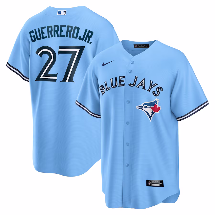Men's Toronto Blue Jays Vladimir Guerrero Jr. Nike Powder Blue Alternate Replica Player Jersey - ujerseystore