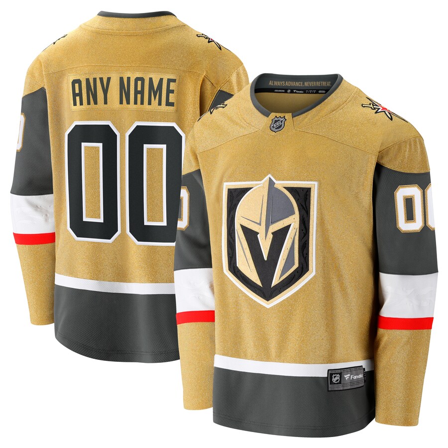 Men's Vegas Golden Knights  Fanatics Branded  Home Breakaway Custom Jersey - ujerseystore