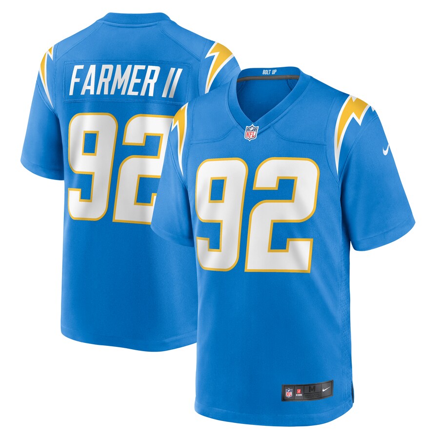 Men's Los Angeles Chargers Andrew Farmer Nike  Powder Blue Team Game Jersey - ujerseystore