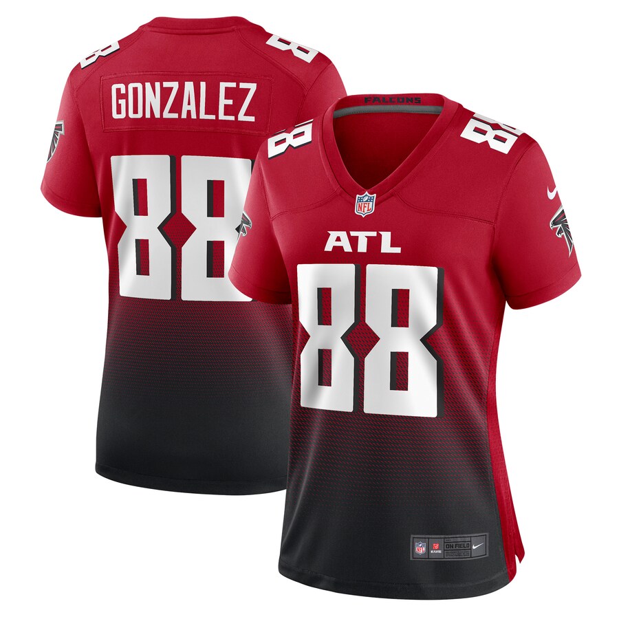 Women's Atlanta Falcons Tony Gonzalez Nike Red Retired Game Jersey - ujerseystore