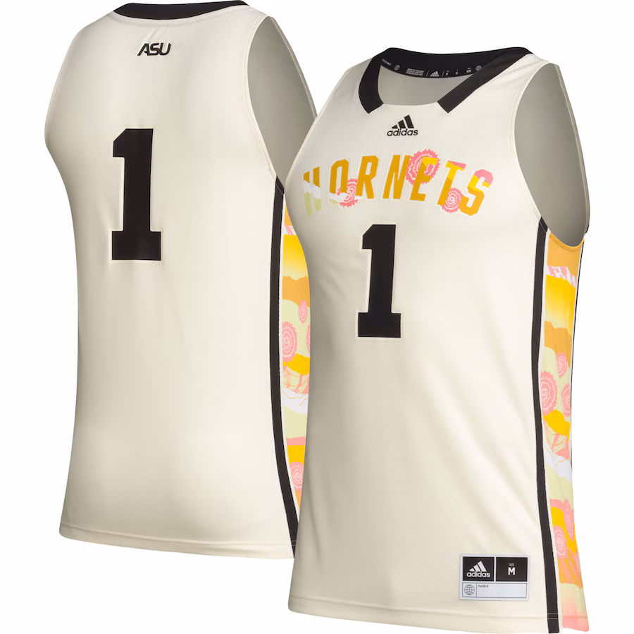 Men's adidas #1 Khaki Alabama State Hornets Honoring Black Excellence Basketball Jersey - ujerseystore