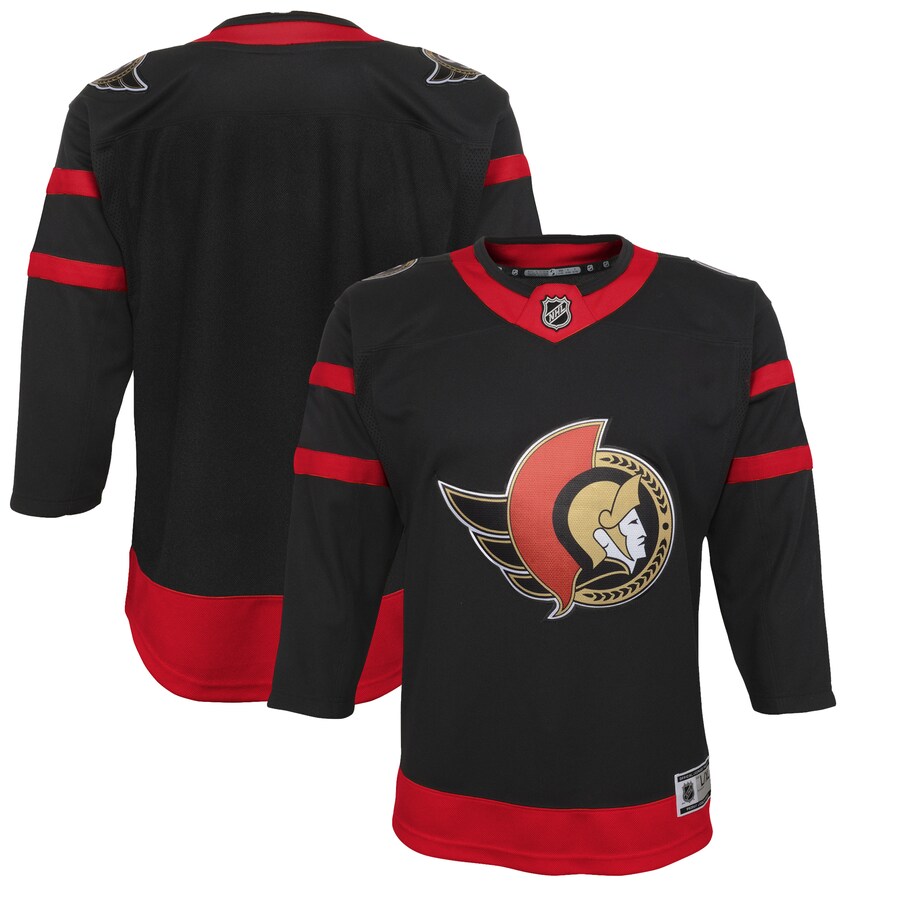 Youth Ottawa Senators Black Home Premier Jersey - ujerseystore