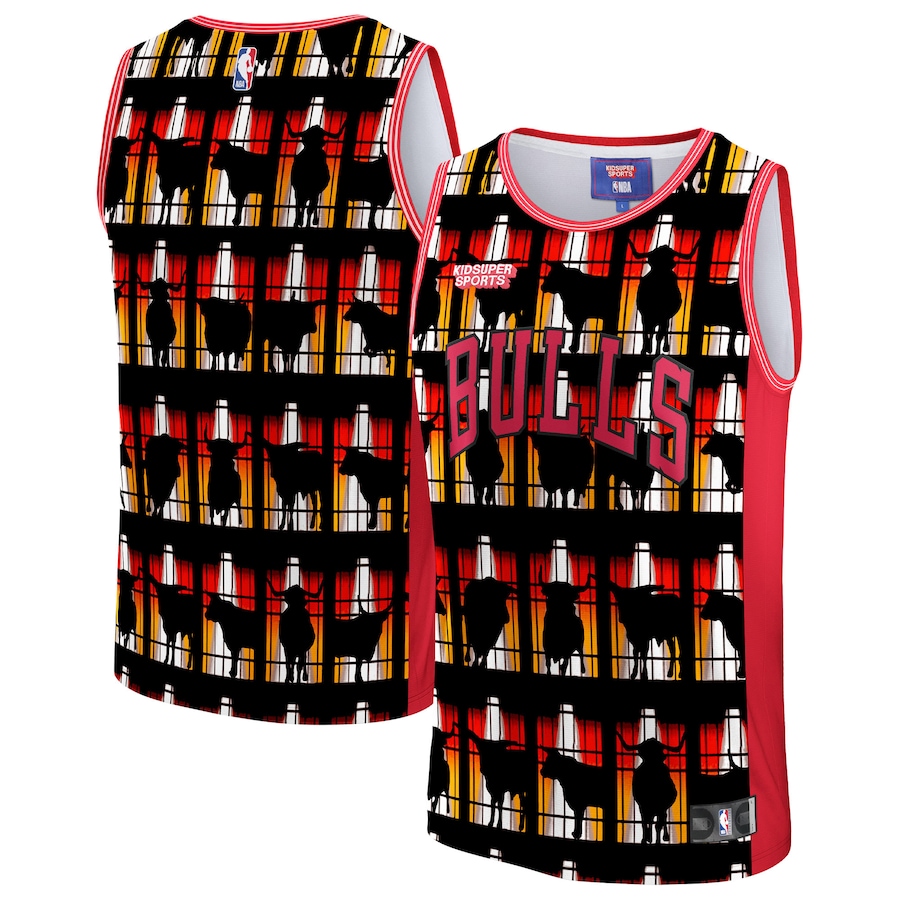Unisex Chicago Bulls NBA & KidSuper Studios by Fanatics Red Hometown Jersey - ujerseystore