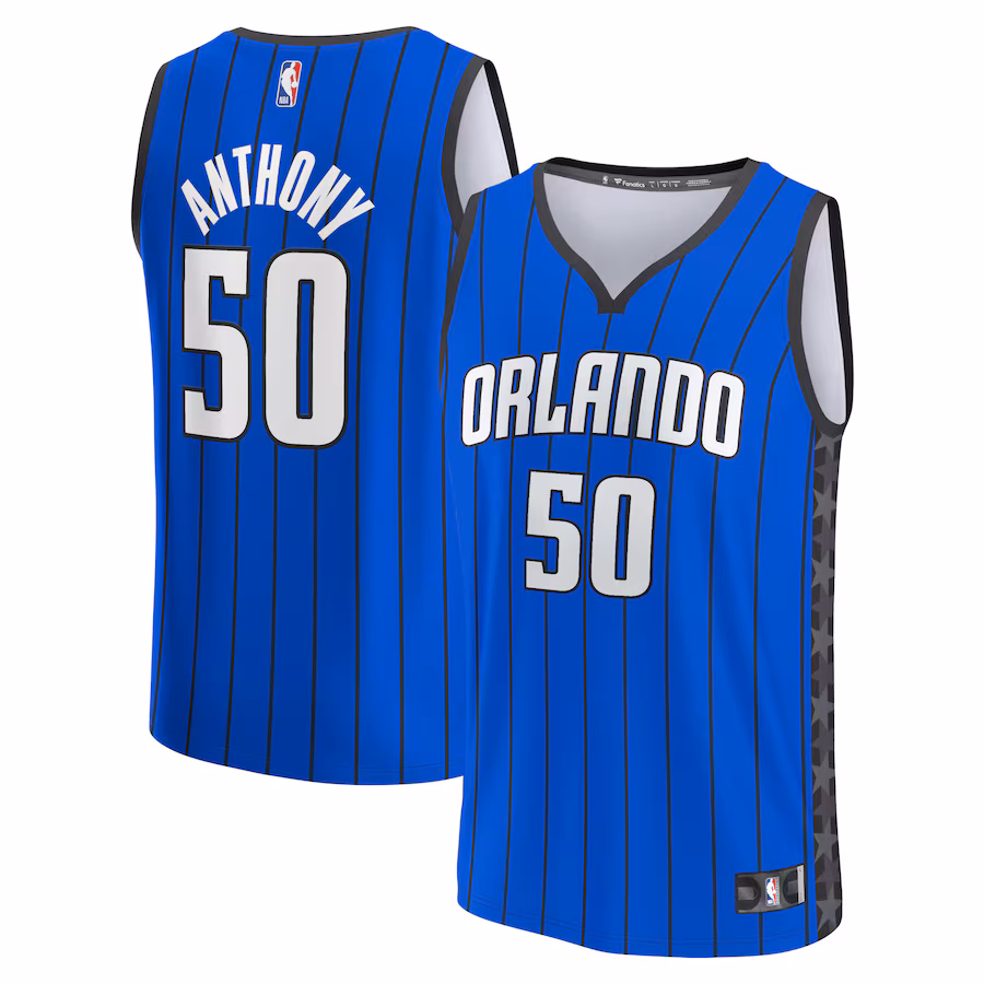 Men's Orlando Magic Cole Anthony Fanatics Blue Fast Break Replica Player Jersey - Statement Edition - ujerseystore
