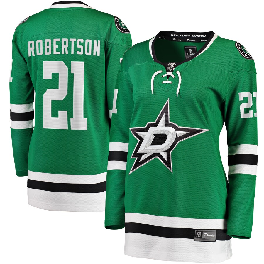 Women's Dallas Stars Jason Robertson Fanatics Branded Kelly Green 2017/18 Home Breakaway Jersey - ujerseystore