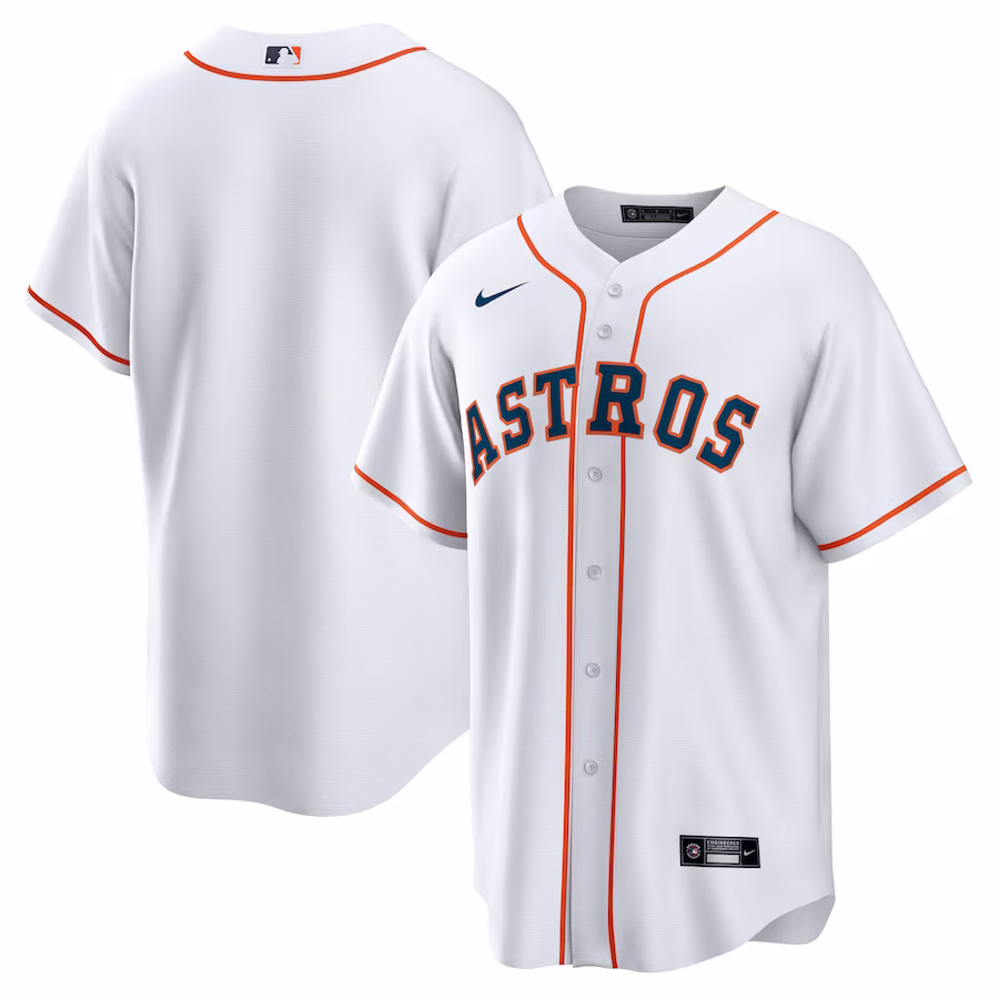 Men's Houston Astros Nike White Home Replica Team Jersey - ujerseystore