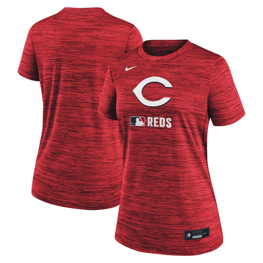 Women's Cincinnati Reds Nike Red Authentic Collection Velocity Performance T-Shirt - ujerseystore