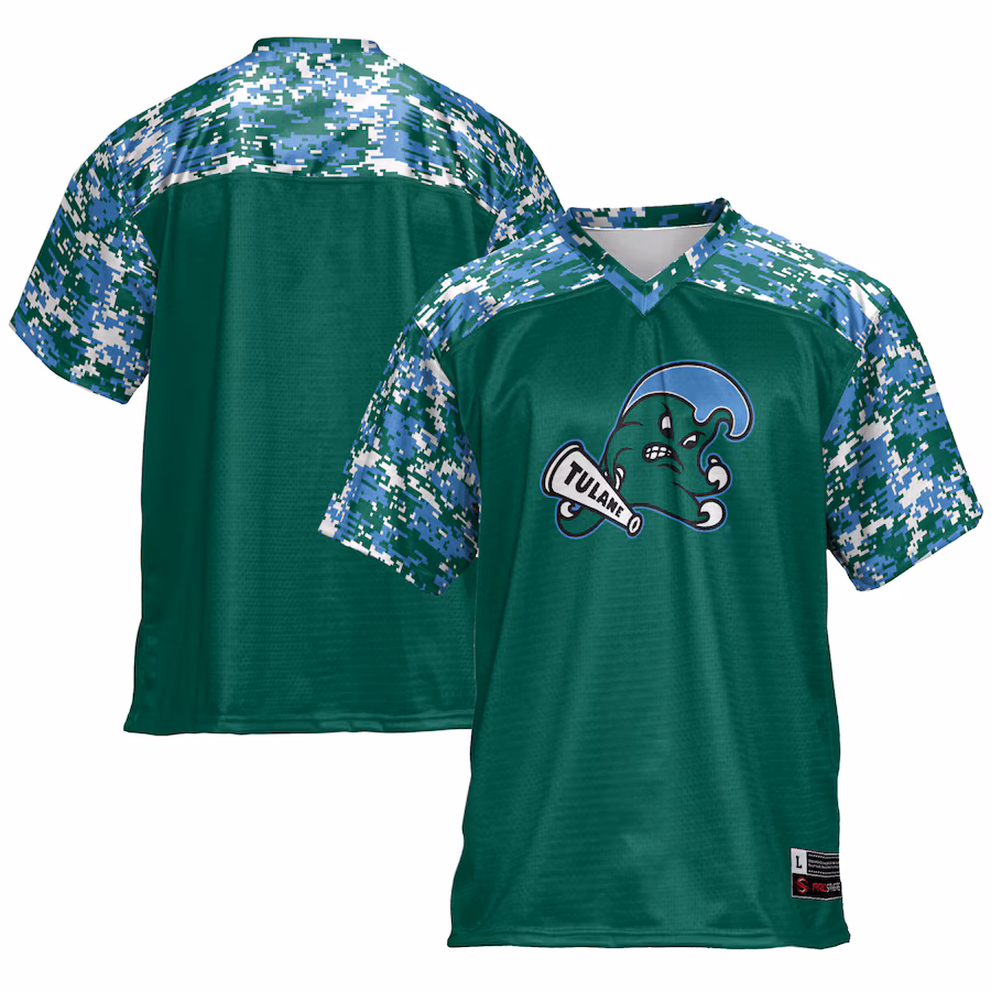 Men's GameDay Greats Green Tulane Green Wave Football Jersey - ujerseystore