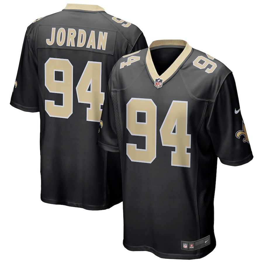 Men's New Orleans Saints Cameron Jordan Nike  Black Team Game Jersey - ujerseystore