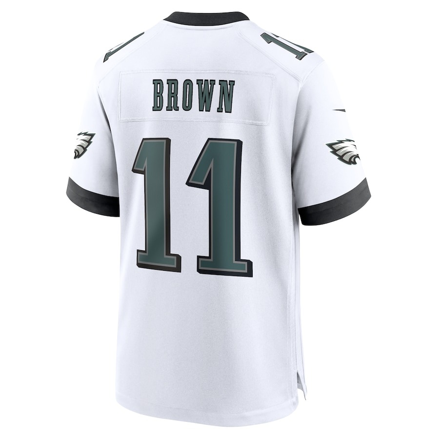Men's Philadelphia Eagles A.J. Brown Nike White Game Jersey - ujerseystore