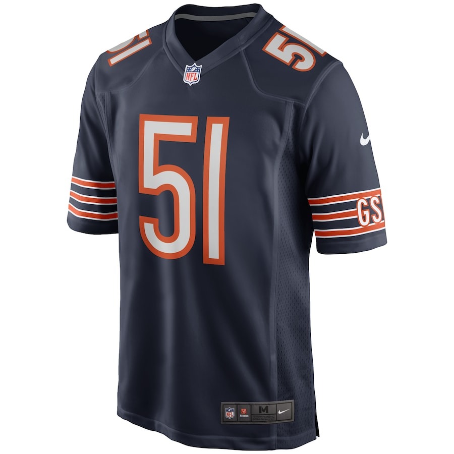 Men's Chicago Bears Dick Butkus Nike Navy Game Retired Player Jersey - ujerseystore