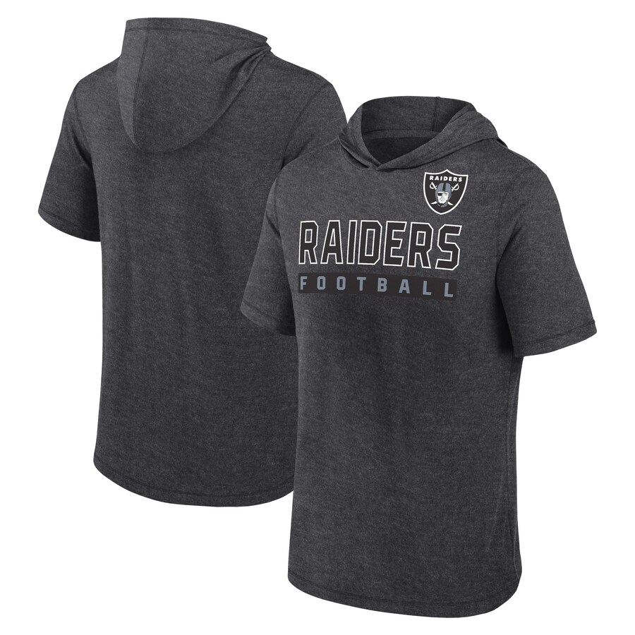 Men's Las Vegas Raiders Fanatics Black Big & Tall Hoodie T-Shirt - ujerseystore