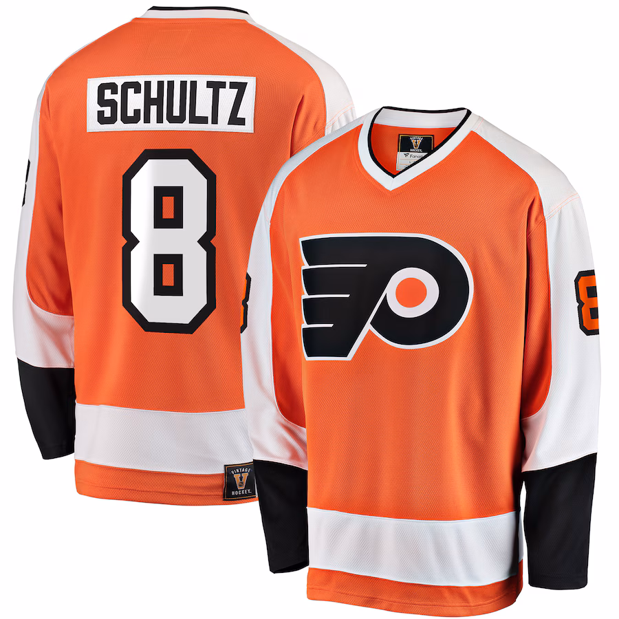 Men's Philadelphia Flyers Dave Schultz Fanatics Orange Premier Breakaway Retired Player Jersey - ujerseystore