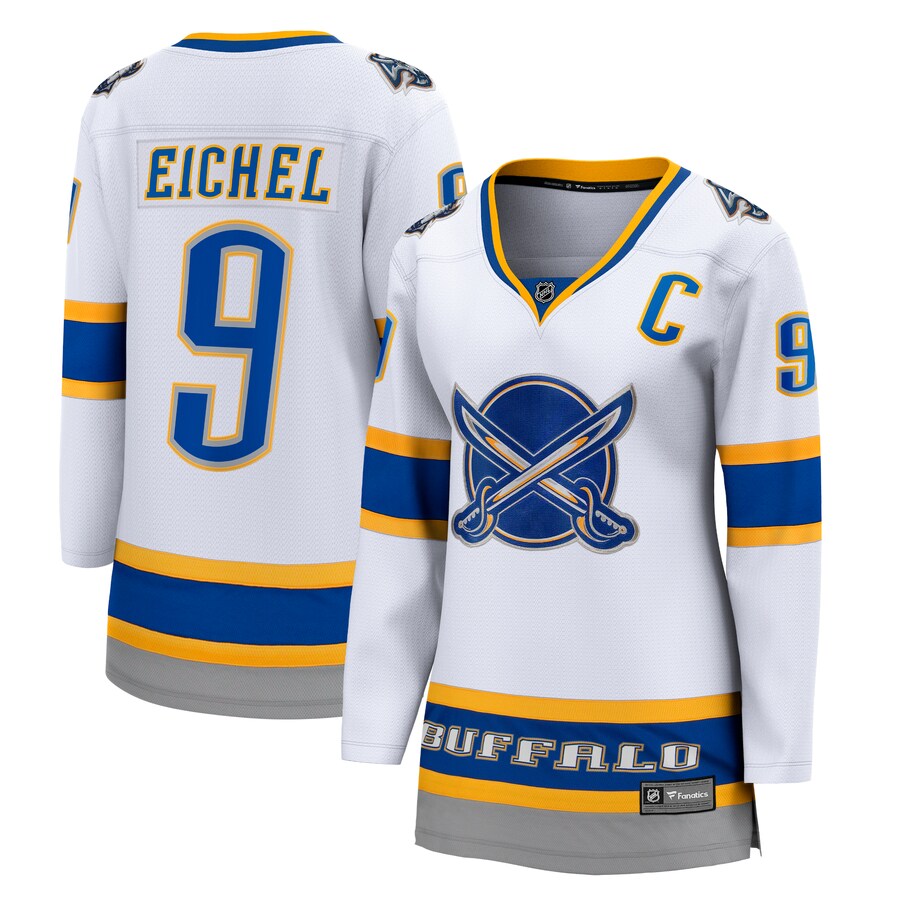 Women's Buffalo Sabres Jack Eichel Fanatics Branded White 2020/21 Special Edition Breakaway Player Jersey - ujerseystore