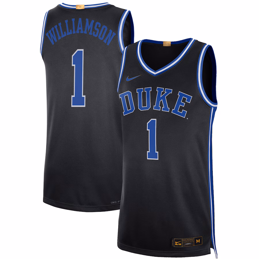 Men's Nike Zion Williamson Black Duke Blue Devils Alumni Player Limited Basketball Jersey - ujerseystore