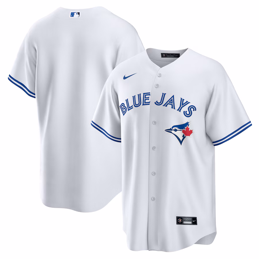 Men's Toronto Blue Jays Nike White Home Replica Team Jersey - ujerseystore
