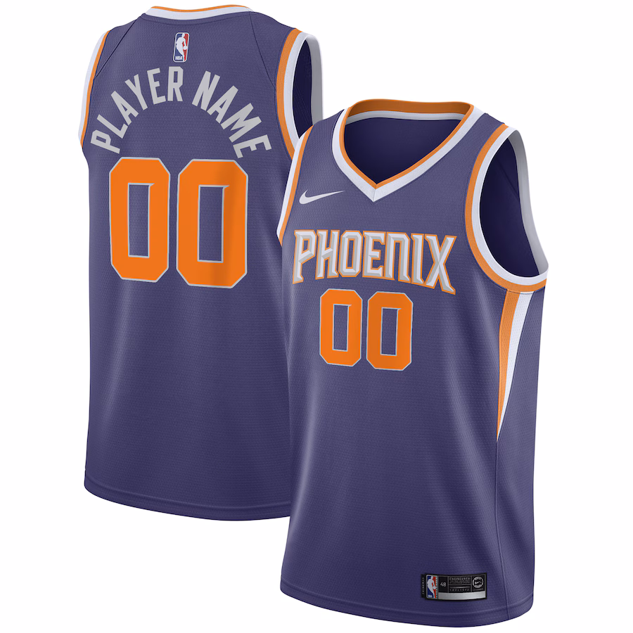 Men's Phoenix Suns Nike Purple 2020/21 Swingman Custom Jersey - Icon Edition - ujerseystore